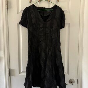 Club Monaco Textured Black Mini Dress